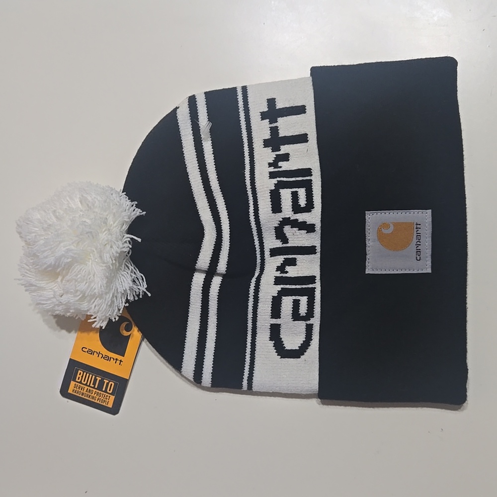 Carhartt Black and White Beanie